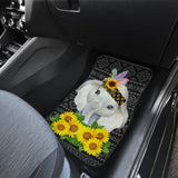 Elephant Mandala Sunflowers Car Floor Mats 211302 - YourCarButBetter