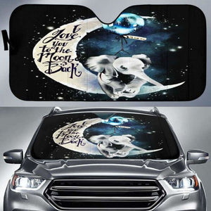 Elephant Moon And Back Car Auto Sun Shades 172609 - YourCarButBetter
