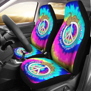 Elephant Peace Tie Dye Car Seat Covers 202820 - YourCarButBetter