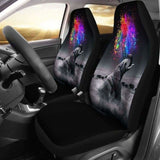 Elephant Rain Bow Car Seat Covers 202820 - YourCarButBetter