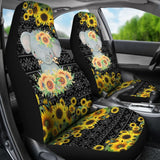 Elephant Sunflower Art Car Seat Covers Amazing Gift 211402 - YourCarButBetter