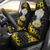 Elephant Sunflower Art Car Seat Covers Amazing Gift 211402 - YourCarButBetter