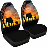 Elephant Sunset Car Seat Covers 202820 - YourCarButBetter