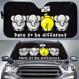 Elephants Funny Car Sun Shades 104020 - YourCarButBetter