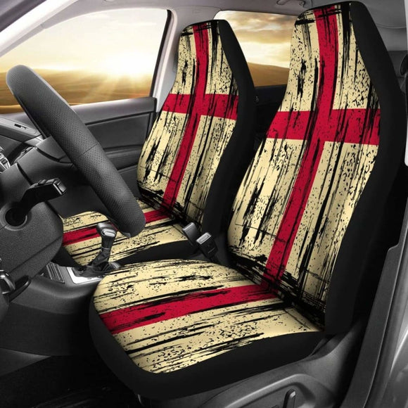 England Grunge Flag Car Seat Cover 1 232125 - YourCarButBetter