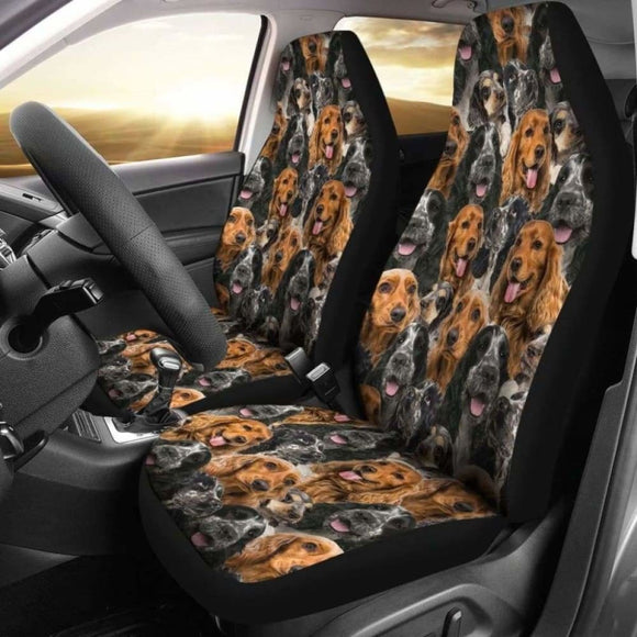English Cocker Spaniel 1 Full Face Car Seat Covers 195016 - YourCarButBetter
