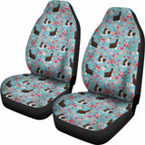 English Springer Spaniel Flower Car Seat Covers 163730 - YourCarButBetter