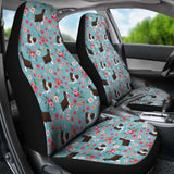 English Springer Spaniel Flower Car Seat Covers 163730 - YourCarButBetter