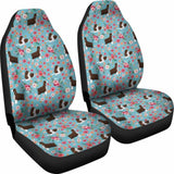 English Springer Spaniel Flower Car Seat Covers 163730 - YourCarButBetter