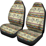 Ethnic Colorful Sea Turtle - Car Seat Covers 101819 - YourCarButBetter