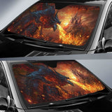Evil Dragon Attack Sun Shade amazing best gift ideas 172609 - YourCarButBetter