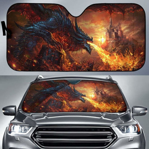 Evil Dragon Attack Sun Shade amazing best gift ideas 172609 - YourCarButBetter