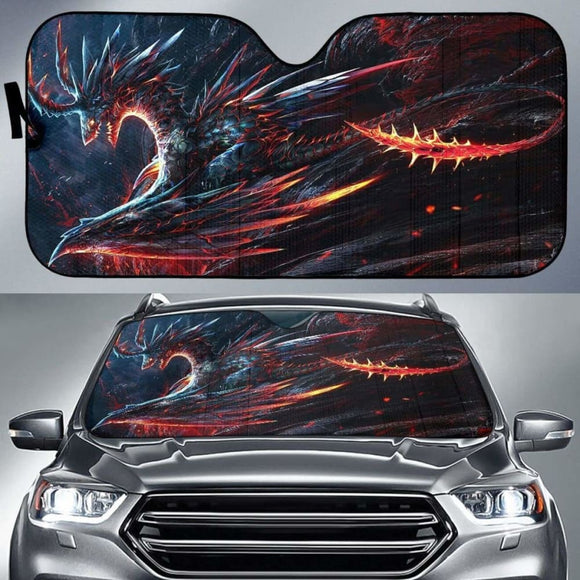 Evil Magma Dragon Sun Shade amazing best gift ideas 172609 - YourCarButBetter