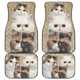 Exotic Cat Car Floor Mats Funny For Exotic Cat Lovers 112428 - YourCarButBetter