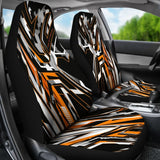 Extreme Racing Army Style Black & Orange Design Car Seat Covers 101819 - YourCarButBetter