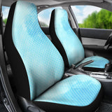 Fairytale Blue Mermaid Scales Fish Skin Car Seat Covers 212001 - YourCarButBetter