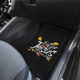 Fall For Jesus He Never Leaves Car Floor Mats 210205 - YourCarButBetter