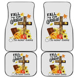 Fall For Jesus He Never Leaves Christian Faith Car Floor Mats 210205 - YourCarButBetter