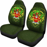 Falvey Or O’Falvey Ireland Car Seat Cover Celtic Shamrock (Set Of Two) 154230 - YourCarButBetter