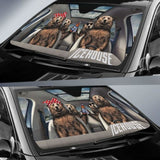 Family Bear Dink Beer Icehouse Car Sun Shade Funny 102507 - YourCarButBetter