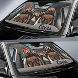 Family Bear Drink Beer Coors Banquet Car Sun Shade Funny 102507 - YourCarButBetter