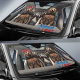 Family Bear Drink Bear Natural Light Car Sun Shade Funny 460402 - YourCarButBetter