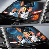 Family Guy Star War Auto Sun Shades 094201 - YourCarButBetter