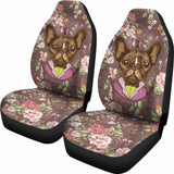 Fancy French Bulldog Car Seat Covers 194110 - YourCarButBetter