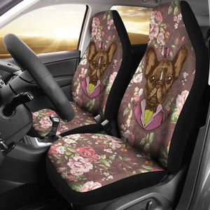 Fancy French Bulldog Car Seat Covers 194110 - YourCarButBetter