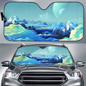 Fantasy Landscape With Giant Moons Sun Shade amazing best gift ideas 172609 - YourCarButBetter