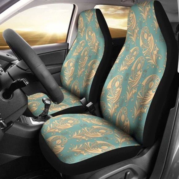 Feather In Native American Style Car Seat Covers Amazing 105905 - YourCarButBetter