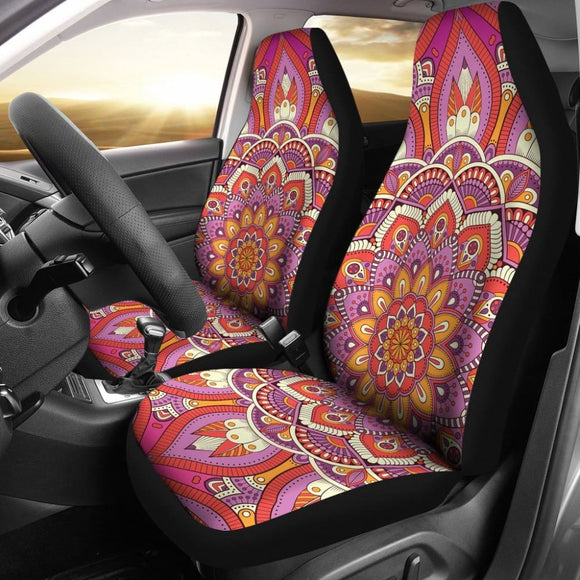 Feathered Mandala Car Seat Covers 093223 - YourCarButBetter