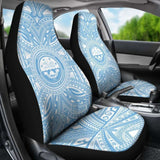 Federated States Of Micronesia Car Seat Cover - Federated States Of Micronesia Coat Of Arms Polynesian Flag Color 105905 - YourCarButBetter