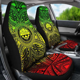 Federated States Of Micronesia Car Seat Cover - Federated States Of Micronesia Coat Of Arms Polynesian Reggae Style 105905 - 