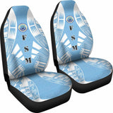 Federated States Of Micronesia Car Seat Covers - F S M Seal Polynesian Tattoo Flag - 9 174914 - YourCarButBetter