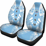 Federated States Of Micronesia Car Seat Covers - F S M Seal Polynesian Tattoo Flag - 9 174914 - YourCarButBetter