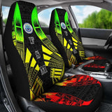 Federated States Of Micronesia Car Seat Covers - F S M Seal Polynesian Tattoo Reggae - 9 174914 - YourCarButBetter