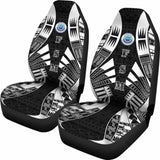Federated States Of Micronesia Car Seat Covers - Polynesian Tattoo Black - 9 174914 - YourCarButBetter