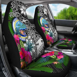 Federated States Of Micronesia Car Seat Covers - Turtle Plumeria Banana Leaf - Amazing 091114 - YourCarButBetter