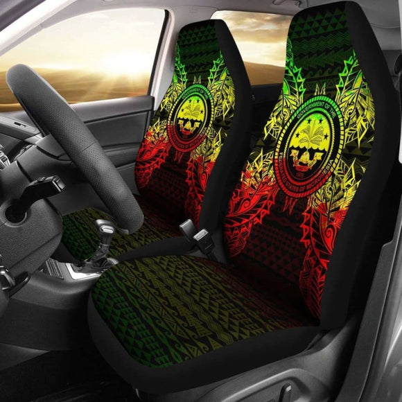 Federated States Of Micronesia Polynesia Car Seat Cover Map Reggae 105905 - YourCarButBetter