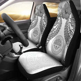 Federated States Of Micronesia Polynesian Car Seat Covers Pride Seal And Hibiscus White - 232125 - YourCarButBetter