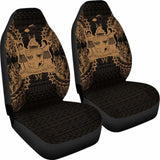 Fiji Car Seat Cover - Fiji Coat Of Arms Map Gold - 105905 - YourCarButBetter