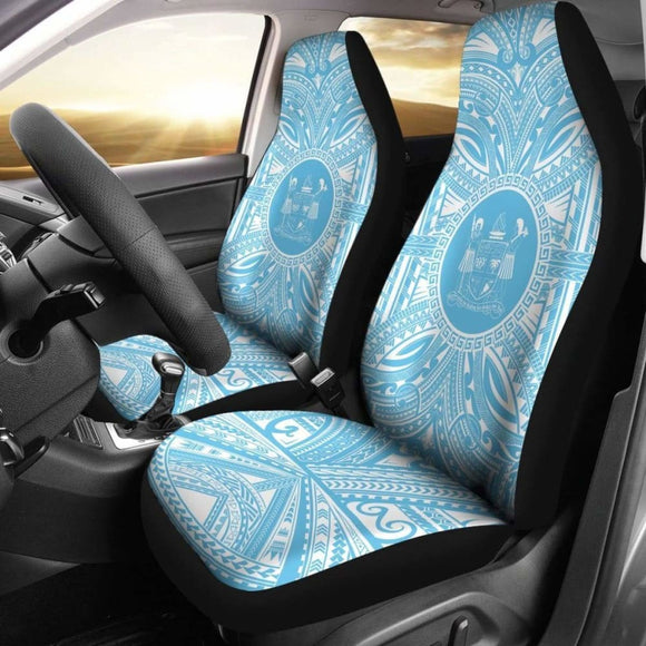 Fiji Car Seat Cover - Fiji Coat Of Arms Polynesian Flag Color 105905 - YourCarButBetter
