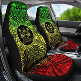 Fiji Car Seat Cover - Fiji Coat Of Arms Polynesian Reggae Style 105905 - YourCarButBetter