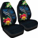 Fiji Car Seat Cover - Fiji Turtle Hibiscus Plumeria Coat Of Arm - Car Seat Cover Awesome 091114 - YourCarButBetter