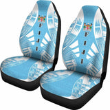 Fiji Car Seat Covers - Fiji Coat Of Arms Polynesian Tattoo Flag - 9 174914 - YourCarButBetter