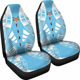 Fiji Car Seat Covers - Fiji Coat Of Arms Polynesian Tattoo Flag - 9 174914 - YourCarButBetter