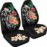 Fiji Car Seat Covers Coat Of Arms Polynesian With Hibiscus-2 232125 - YourCarButBetter