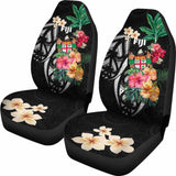 Fiji Car Seat Covers Coat Of Arms Polynesian With Hibiscus-2 232125 - YourCarButBetter