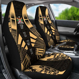Fiji Car Seat Covers - Polynesian Tattoo Gold - 9 174914 - YourCarButBetter
